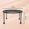 Modern Black Flower Pot Holder for Home, Office, Balcony & Garden