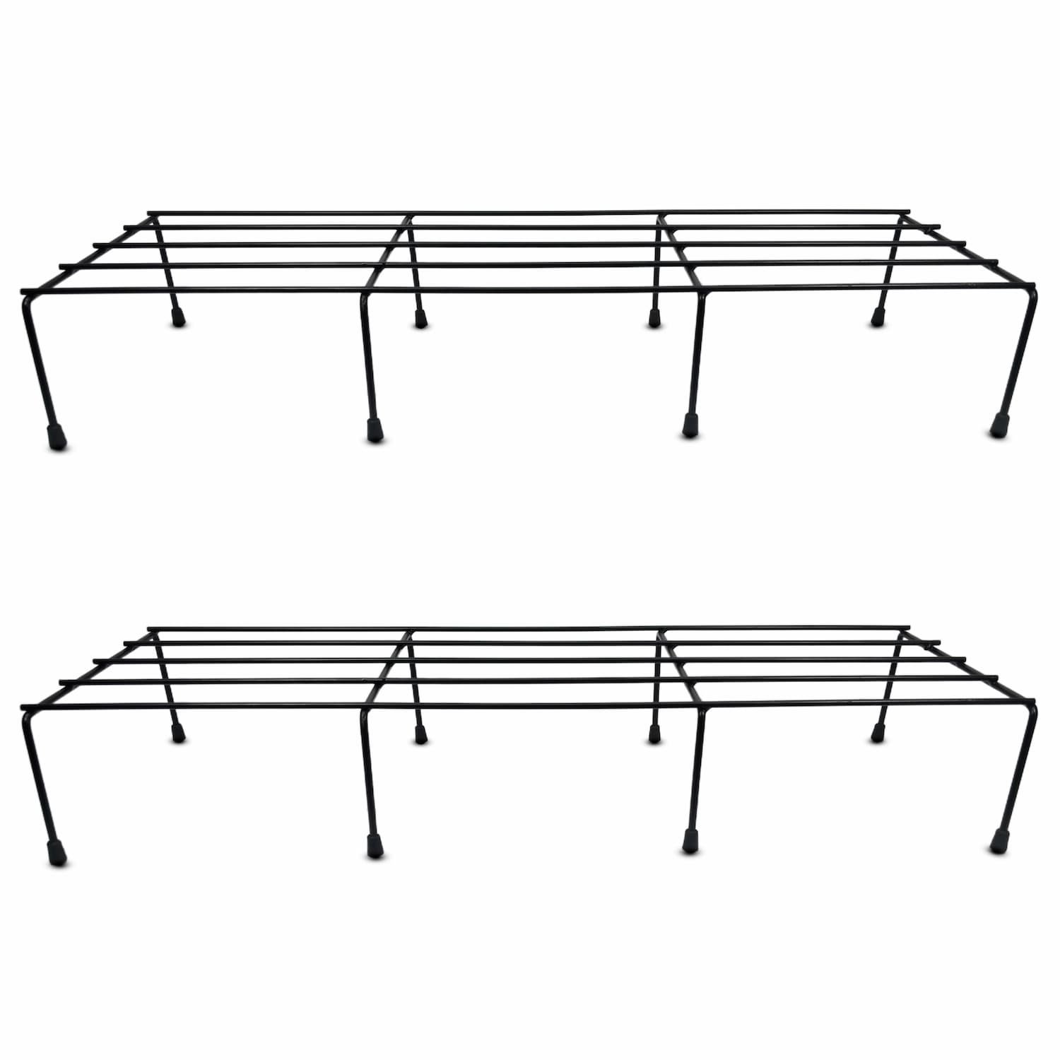Modern Metal Rectangular Plant Stand – Black Heavy Duty Indoor ...