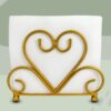 Stylish Gold Napkin Stand for Kitchen, Dining and Office