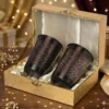 Black Antique Copper Water Glass Set of 2 with Gold Gift Box | 250 ml perfect for Home, Office and Kitchen Used