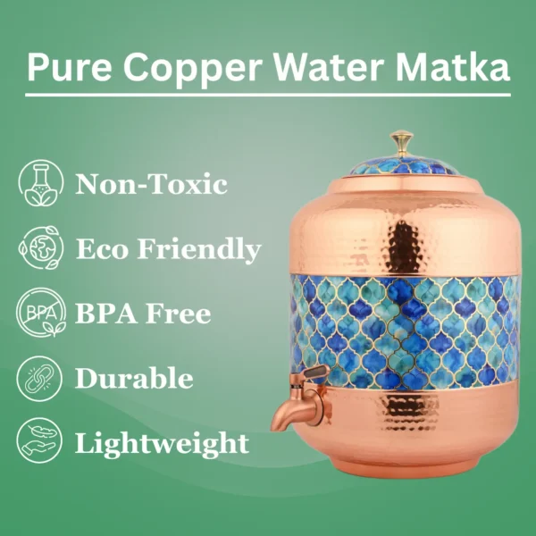 Handcrafted Copper Water Dispenser 11 Litre