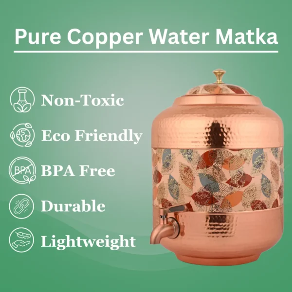 Printed Copper Water Dispenser 11 Litre