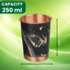 Printed Copper Water Glass Set of 2 with Gift Box