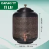 Pure Copper Water Dispenser 11 Litre with Leak-Proof Tap