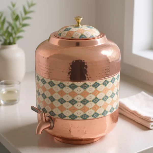Pure Copper Water Dispenser 11 Litre with Leak Proof Tap