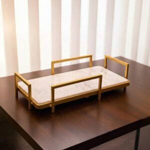 Rectangle White Marble Tray