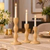 Beige Candle Holder for Home Décor