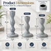 Grey Candle Holder for Home Décor