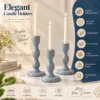 Grey Candle Holder for Home Décor